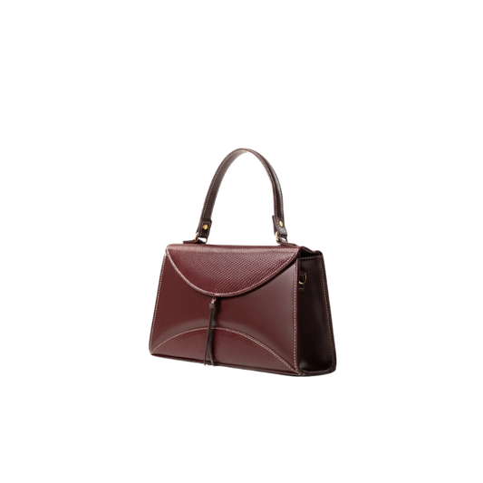 Maroon Faux Leather Handbag for Women