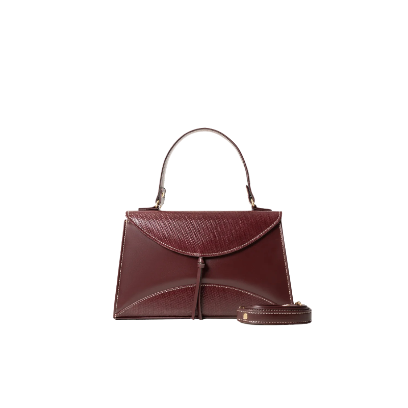 Maroon Faux Leather Handbag for Women