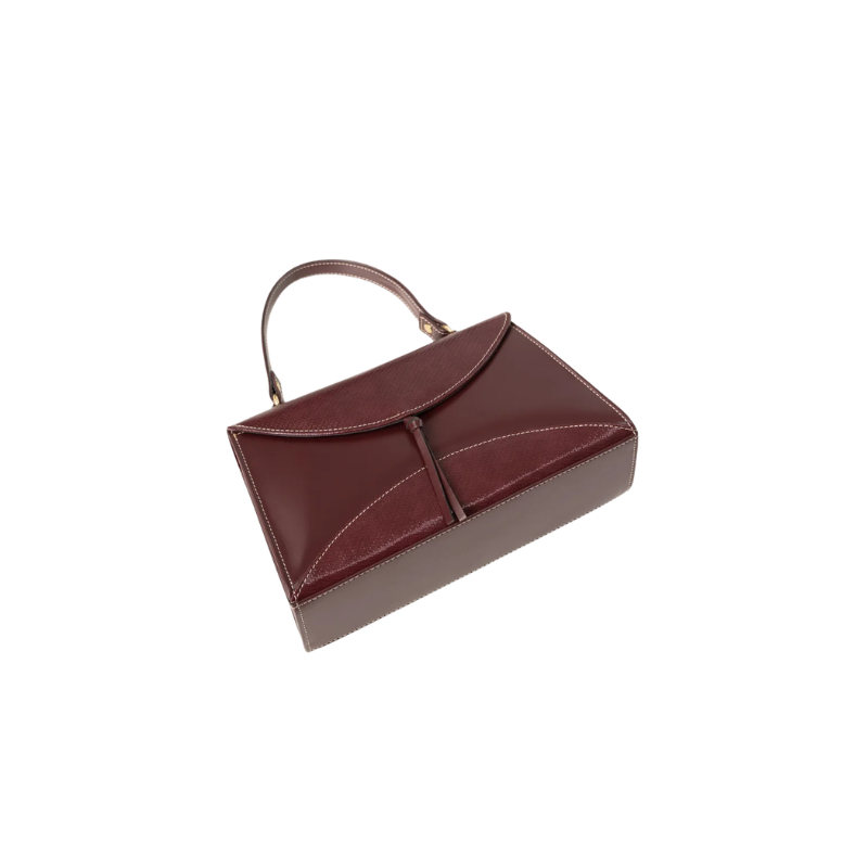 Maroon Faux Leather Handbag for Women
