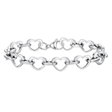 Women’s Stainless Steel Heart Chain Bracelet
