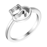 Stainless Steel Cat Ring